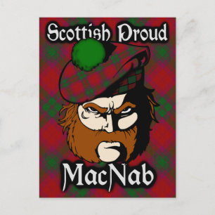Schottischer Clan MacNab Tartan Postkarte