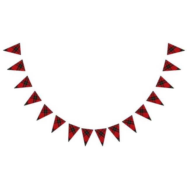 Schottischer Clan MacQueen Tartan Wimpelkette (Alle)