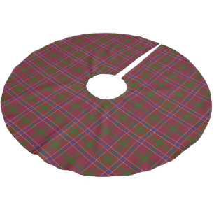 Schottischer Clan MacRae RotTartan Polyester Weihnachtsbaumdecke