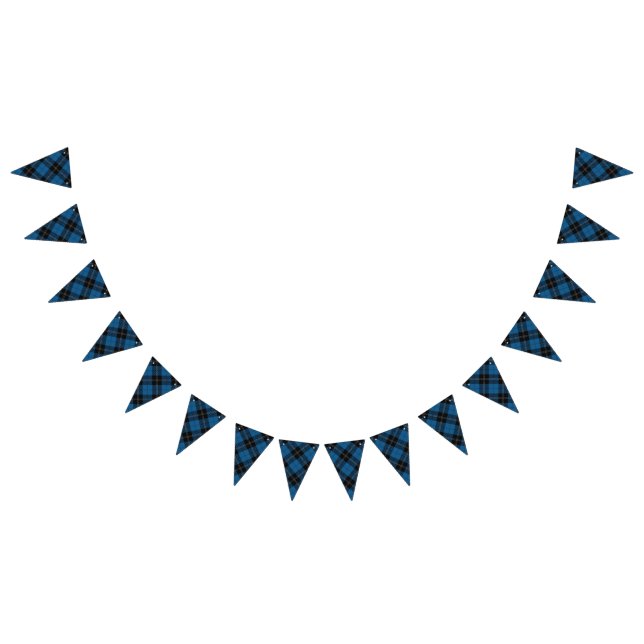 Schottischer Clan Ramsay Ramsey blauer JagdTartan Wimpelkette (Alle)