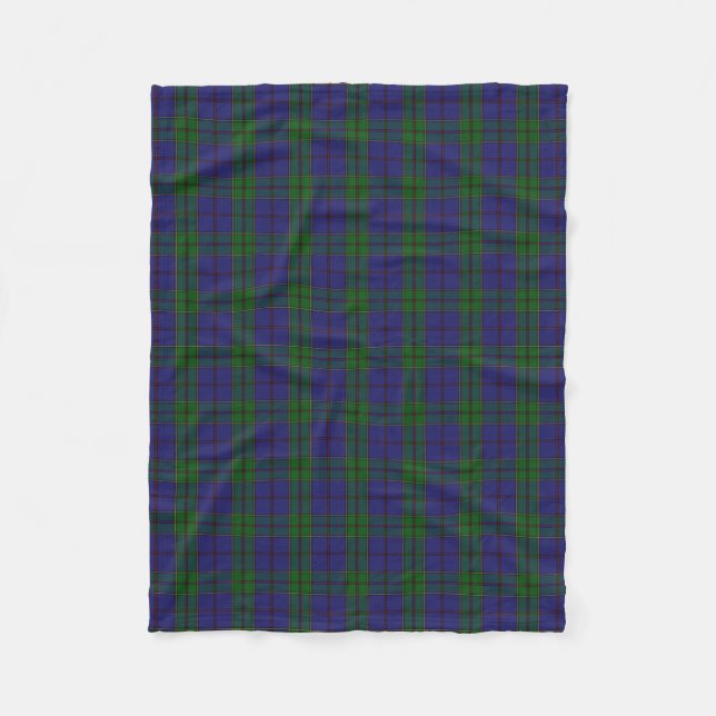 Schottischer Clan Strachan KlassikerTartan Fleecedecke (Vorderseite)