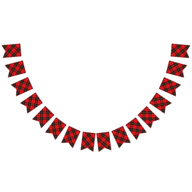 Schottischer Clan-WallaceTartan Wimpelkette (Alle)