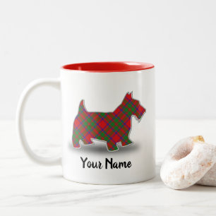 Schottischer ClanMacKintoshTartanScottish Terrier Zweifarbige Tasse