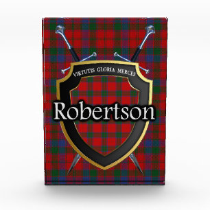 Schottischer ClanRobertsonTartan Fotoblock