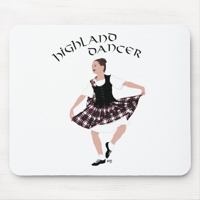 Schottischer Country-Tänzer Mousepad (Vorne)