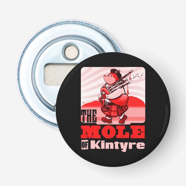 Schottischer Dudelsack, der Mole der Kintyre Flaschenöffner (Vorderseite)