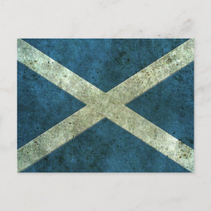 Schottischer Effekt der Flagge Postkarte