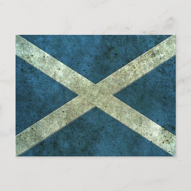 Schottischer Effekt der Flagge Postkarte (Vorderseite)