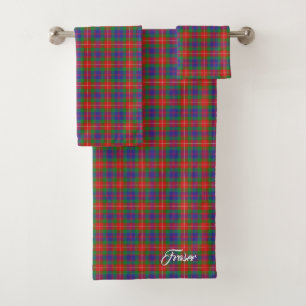Schottischer Flair-Clan Fraser von Lovat Tartan Badhandtuch Set