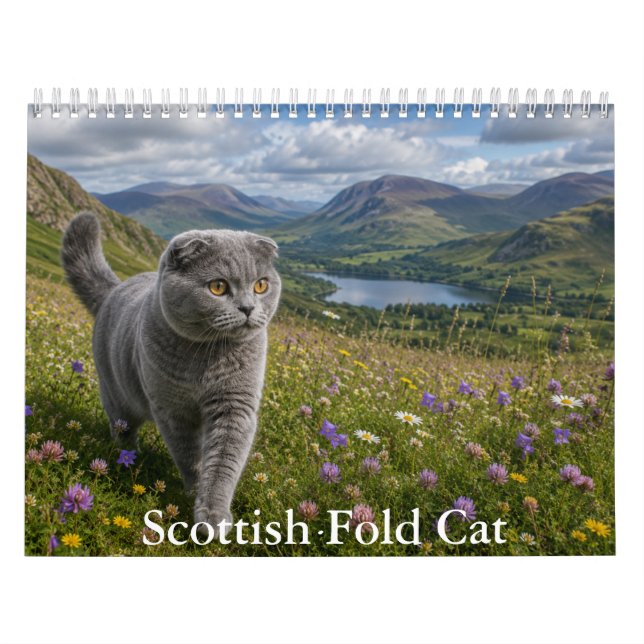 Schottischer Fold-Katze-Kalender  Kalender (Titelbild)