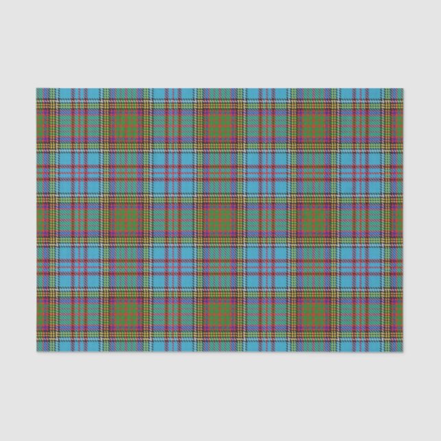 Schottischer Geschenk-Clan-AndersonTartan Seidenpapier (Vorderseite)