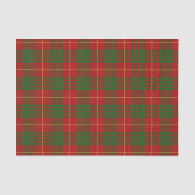 Schottischer Geschenk-Clan-CameronTartan Seidenpapier (Vorderseite)