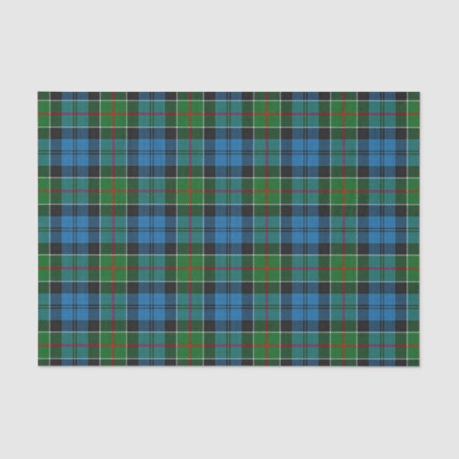 Schottischer Geschenk-Clan Colquhoun Tartan Seidenpapier (Vorderseite)