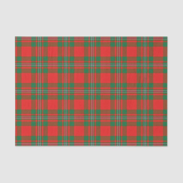 Schottischer Geschenk-Clan Gregor MacGregor Tartan Seidenpapier (Vorderseite)