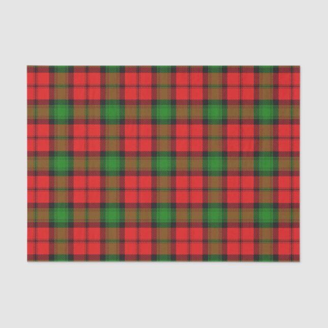 Schottischer Geschenk-Clan Kerr Tartan Seidenpapier (Vorderseite)