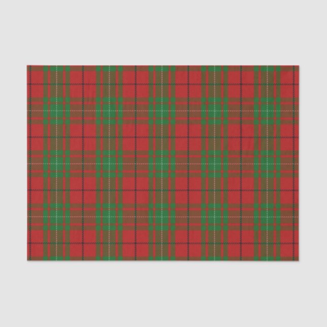 Schottischer Geschenk-Clan MacAulay Tartan Seidenpapier (Vorderseite)