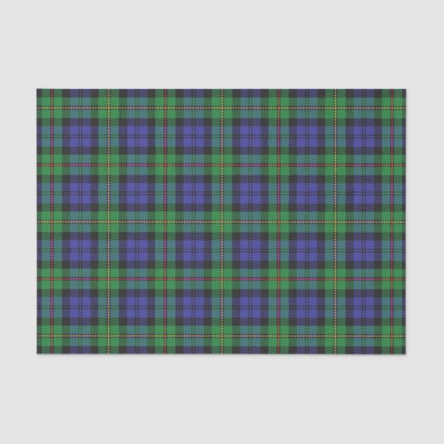Schottischer Geschenk-Clan MacEwen Tartan Seidenpapier (Vorderseite)