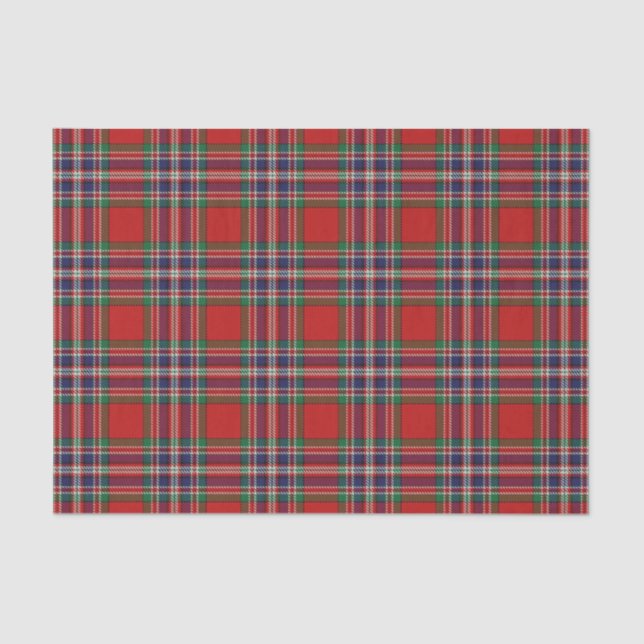 Schottischer Geschenk-Clan MacFarlane Tartan Seidenpapier (Vorderseite)