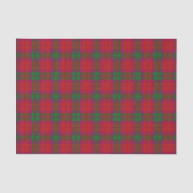 Schottischer Geschenk-Clan MacNab Tartan Seidenpapier (Vorderseite)