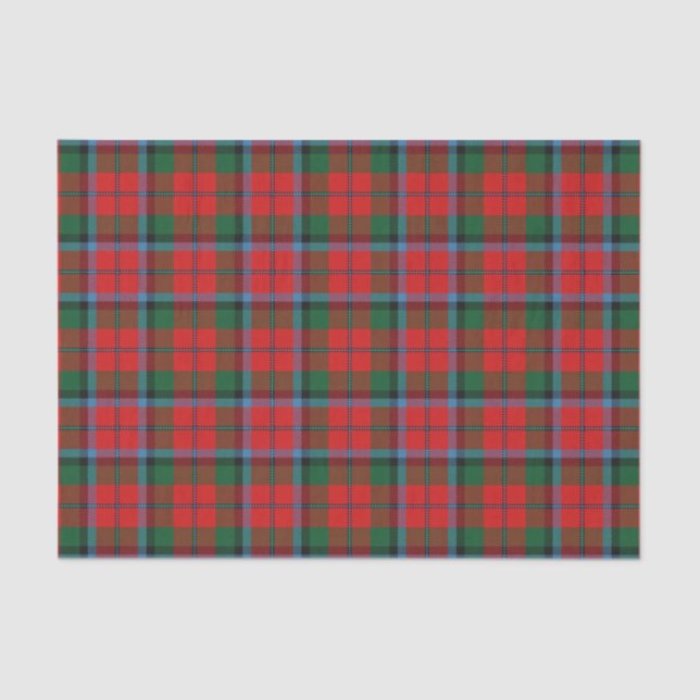 Schottischer Geschenk-Clan MacNaughton Tartan Seidenpapier (Vorderseite)