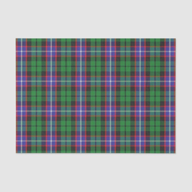 Schottischer Geschenk-Clan-RussellTartan Seidenpapier (Vorderseite)