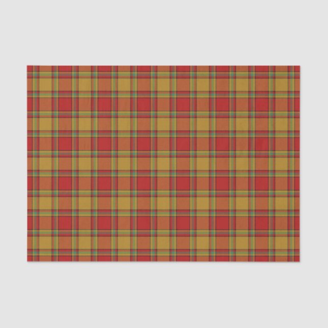 Schottischer Geschenk-Clan Scrimgeour Tartan Seidenpapier (Vorderseite)