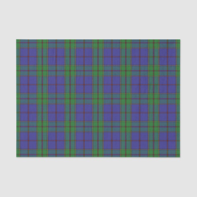 Schottischer Geschenk-Clan Strachan Tartan Seidenpapier (Vorderseite)