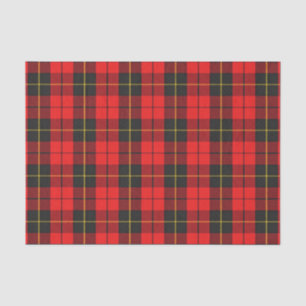Schottischer Geschenk-Clan Wallace roter und Seidenpapier