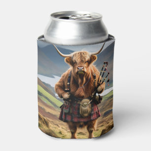 Schottischer Highland-Kuh-Bagpiper,  Dosenkühler