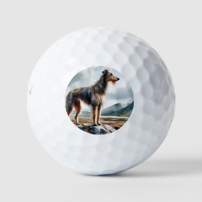 Schottischer Hirschhund Golfball (Vorderseite)