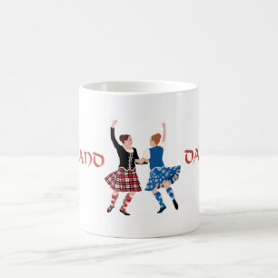 Schottischer Hochlandtanz Reel Tasse
