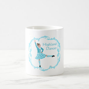Schottischer Hochlandtänzer keltisches Knotenwerk Tasse