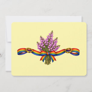 Schottischer Hochzeit LGBTQIA+ Stolzfeier Tag Einladung