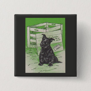 Schottischer Hund mit Sonderlieferung Button