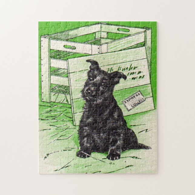Schottischer Hund mit Sonderlieferung Puzzle (Vertikal)