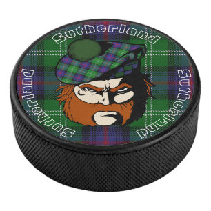 Schottischer Kriegers-Clan-SutherlandTartan Eishockey Puck