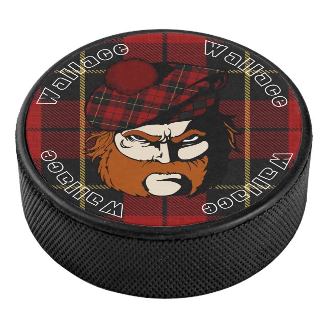 Schottischer Kriegers-Clan-WallaceTartan Eishockey Puck (3/4)