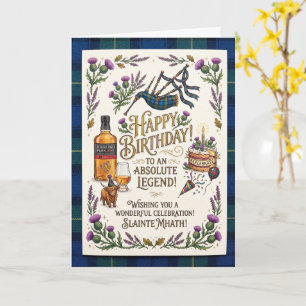 Schottischer Legenden-Geburtstag Karte