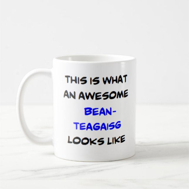 schottischer Lehrer bean-teagaisg, großartig Kaffeetasse (Links)