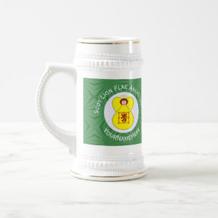 Schottischer Löwe Rampant Engel Weihnachtsflagge P Bierglas