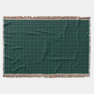 Schottischer MacKay-Tartan in Grün und Blau Decke