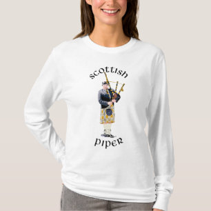 Schottischer Pfeifer - Brauner Kilt T-Shirt