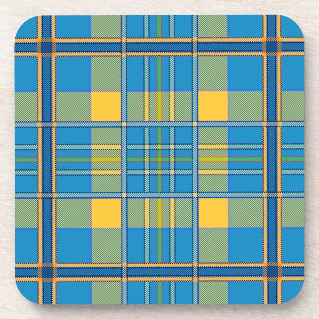 schottischer Plaid-Tartan-Getränkeuntersetzer Getränkeuntersetzer (Vorderseite)