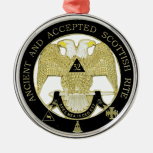 Schottischer Ritus Silbernes Ornament