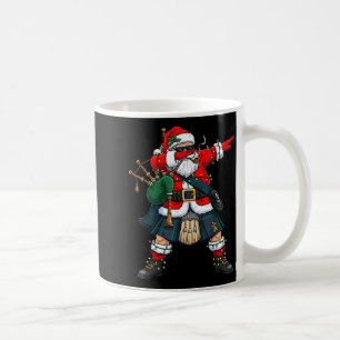 Schottischer Santa Bagpes Dabbing Weihnachten Lust Kaffeetasse