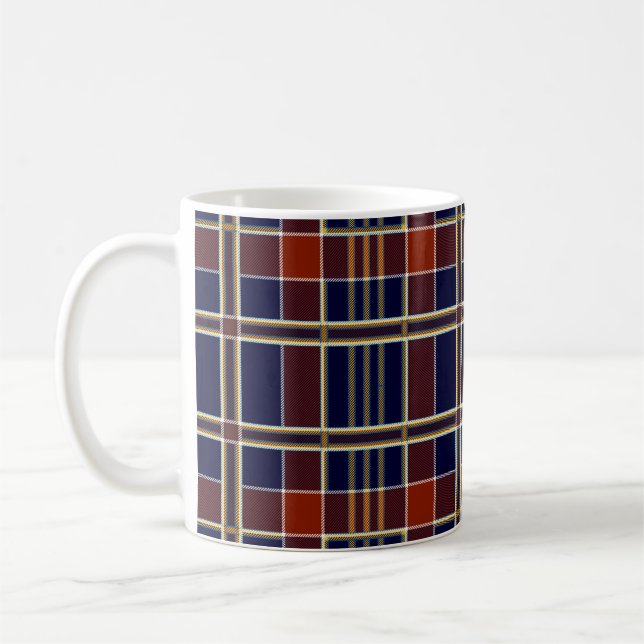 schottischer Schottenmuster-Kaffeebecher Kaffeetasse (Links)