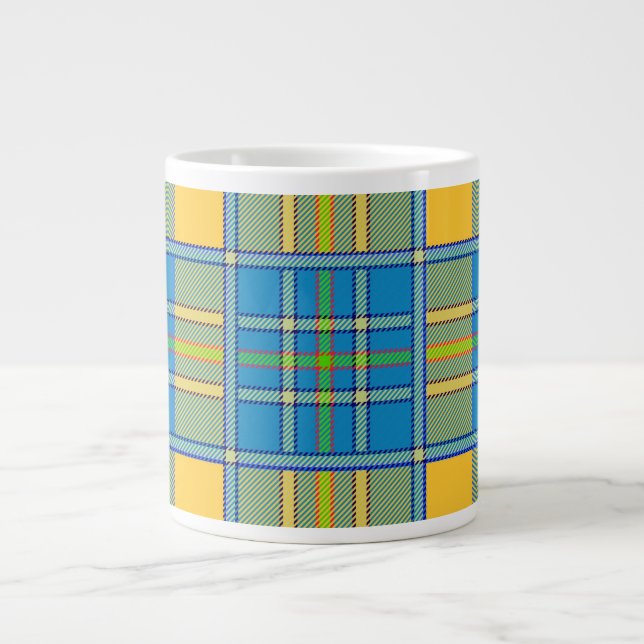 schottischer Schottenmuster-Tassenbecher Jumbo-Tasse (Vorderseite)