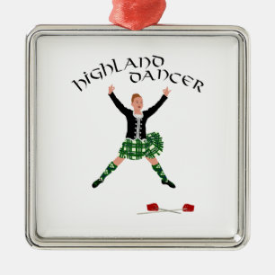 Schottischer Schwert-Tänzer - Ghillie Callum Ornament Aus Metall