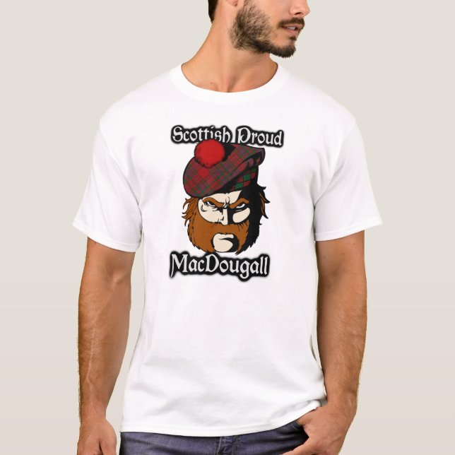 Schottischer stolzer Clan MacDougall Tartan T-Shirt (Vorderseite)
