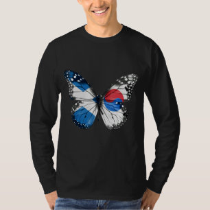 Schottischer Südkoreanischer Flaggenbutt T-Shirt
